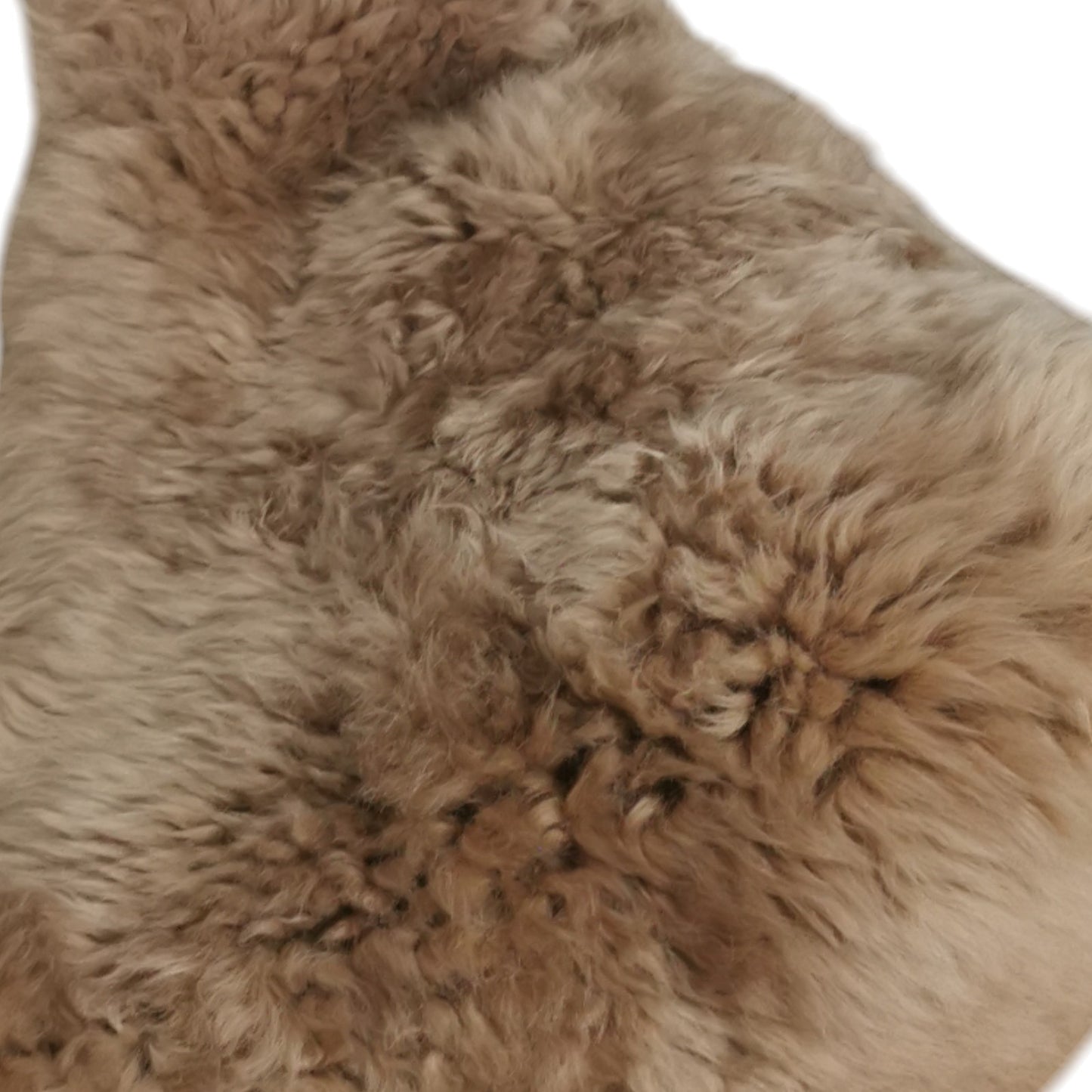 Natur-Braune Schaffelle | Dichte Wolle | Bis 130cm | Cappuccino & Braun | Sitz-Auflage | Echte Lammfelle