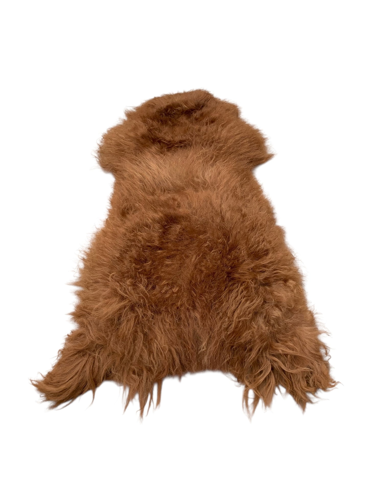 TOP Schaffell | 140cm | Echtes Lammfell |Teppich Deko | Ginger / Gold-Braun | Sitzauflage