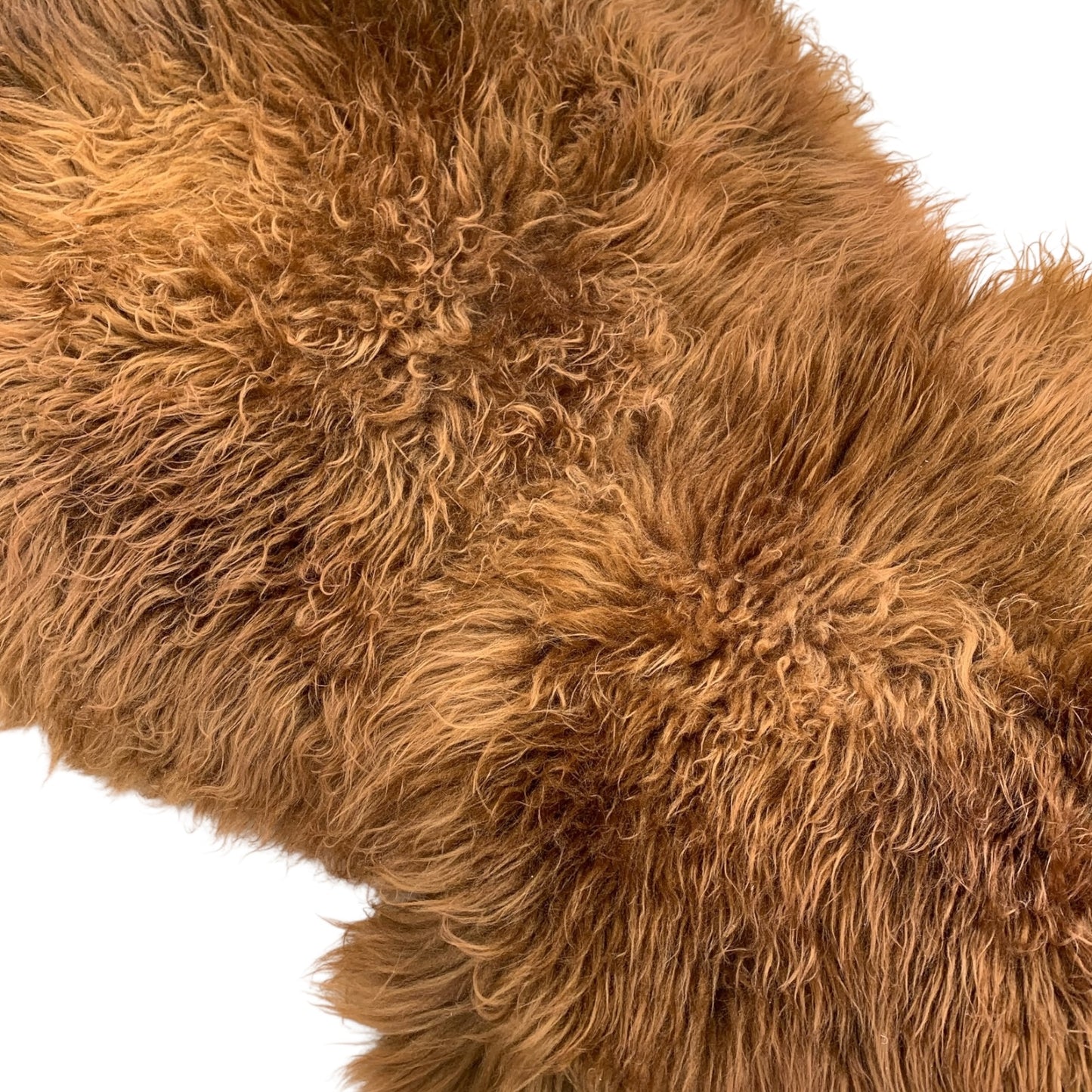 TOP Schaffell | 140cm | Echtes Lammfell |Teppich Deko | Ginger / Gold-Braun | Sitzauflage