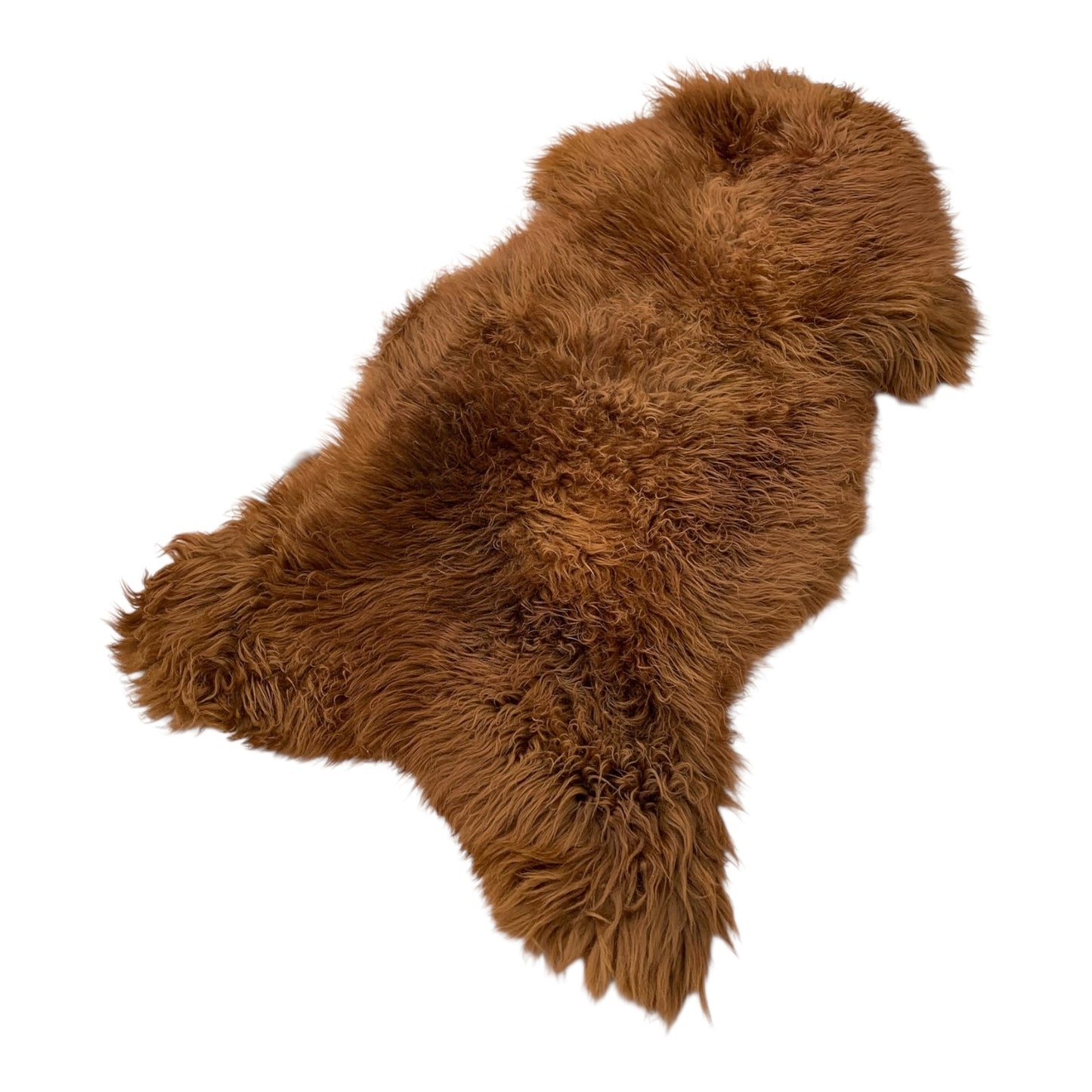 TOP Schaffell | 140cm | Echtes Lammfell |Teppich Deko | Ginger / Gold-Braun | Sitzauflage
