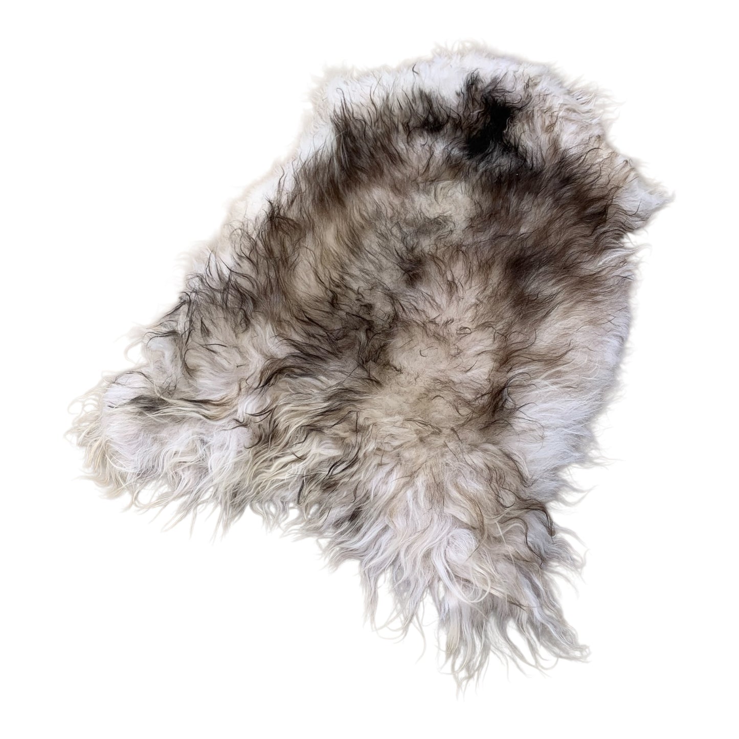 TOP Schaffell | 140cm | Echtes Lammfell |Teppich Deko | Dunkel-Geflammt | Sitzauflage