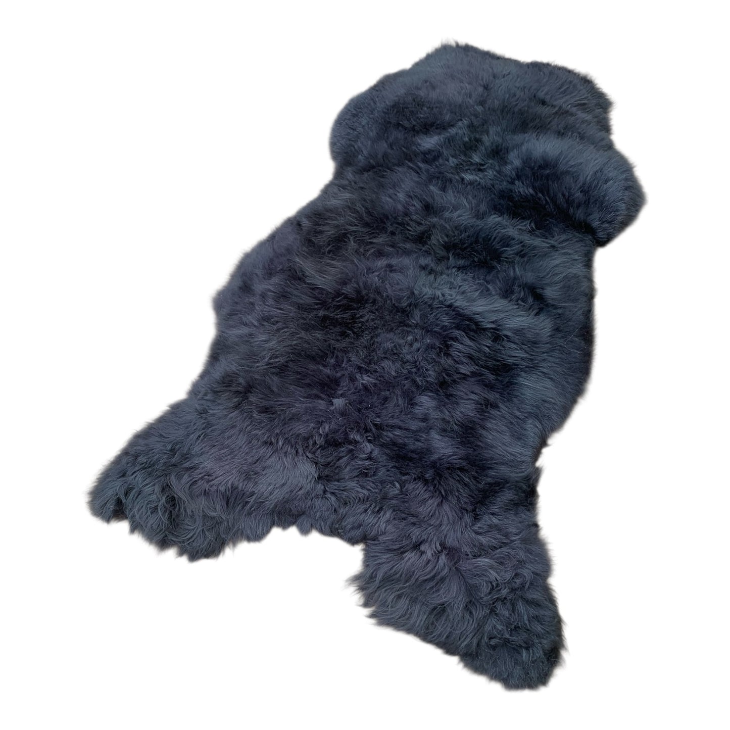 BUNTE Schaffell | Schwarz | Echtes Lammfell |Teppich Deko | 120cm | Sitzauflage