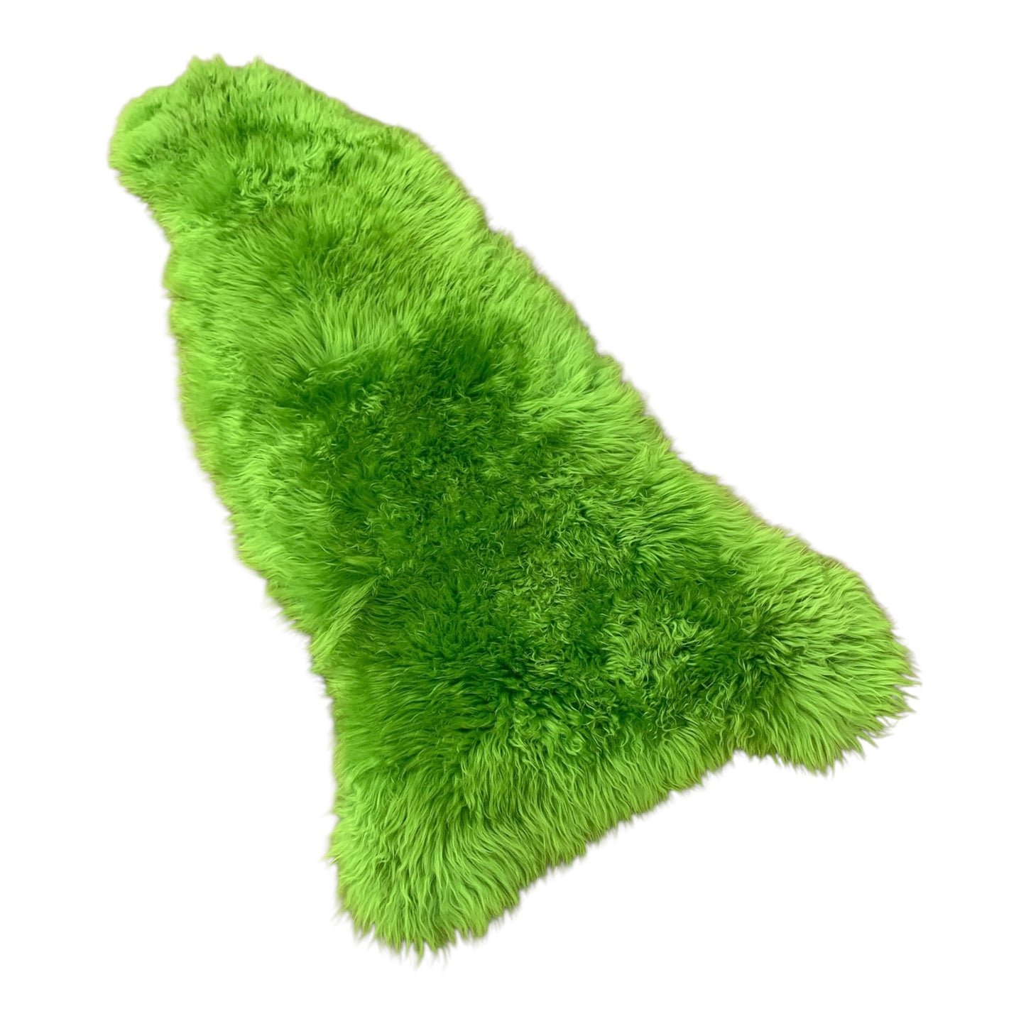 BUNTE Schaffell | Jungle-Grün | Echtes Lammfell |Teppich Deko | 120cm | Sitzauflage