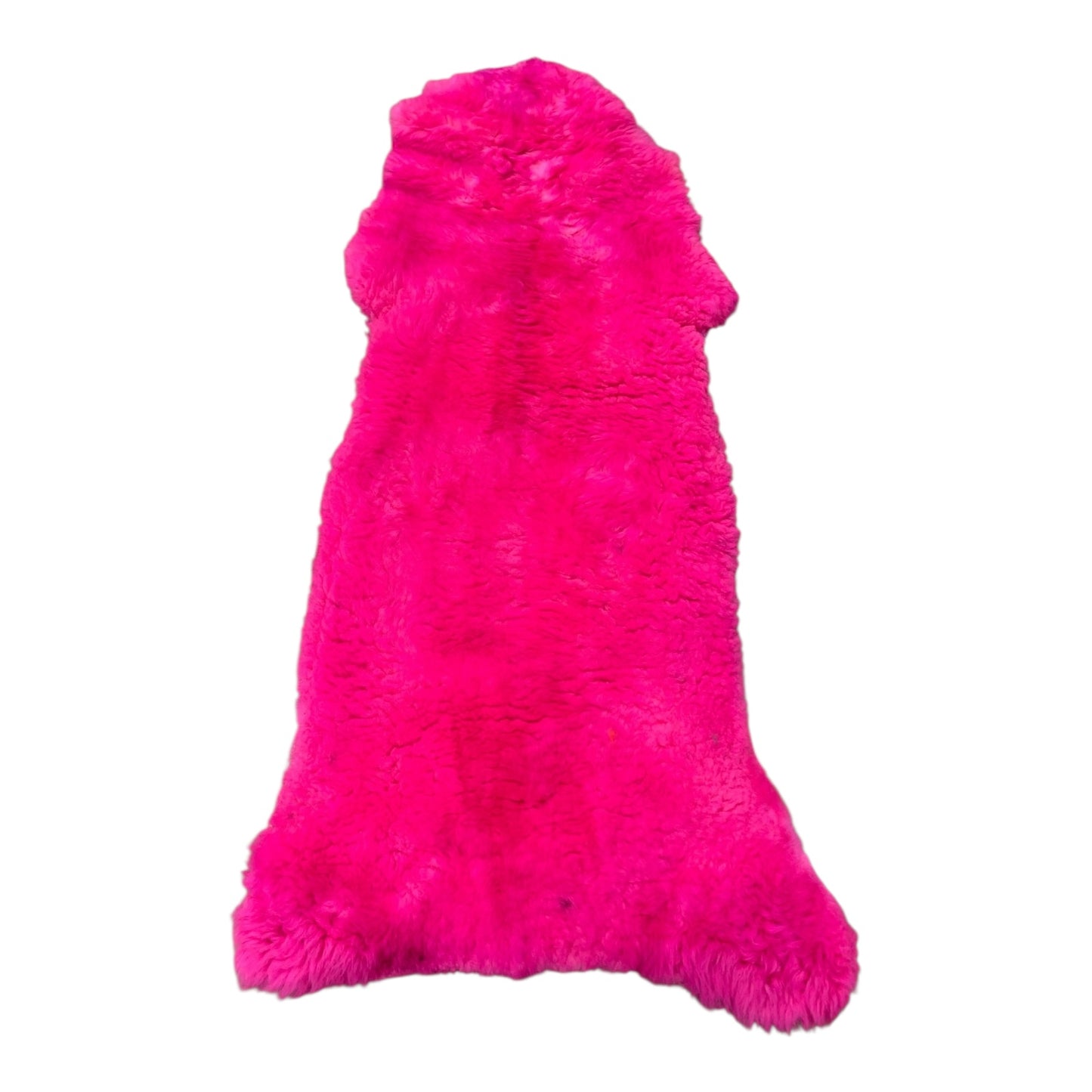 BUNTE Schaffell | Magenta | Echtes Lammfell |Teppich Deko | 120cm | Sitzauflage