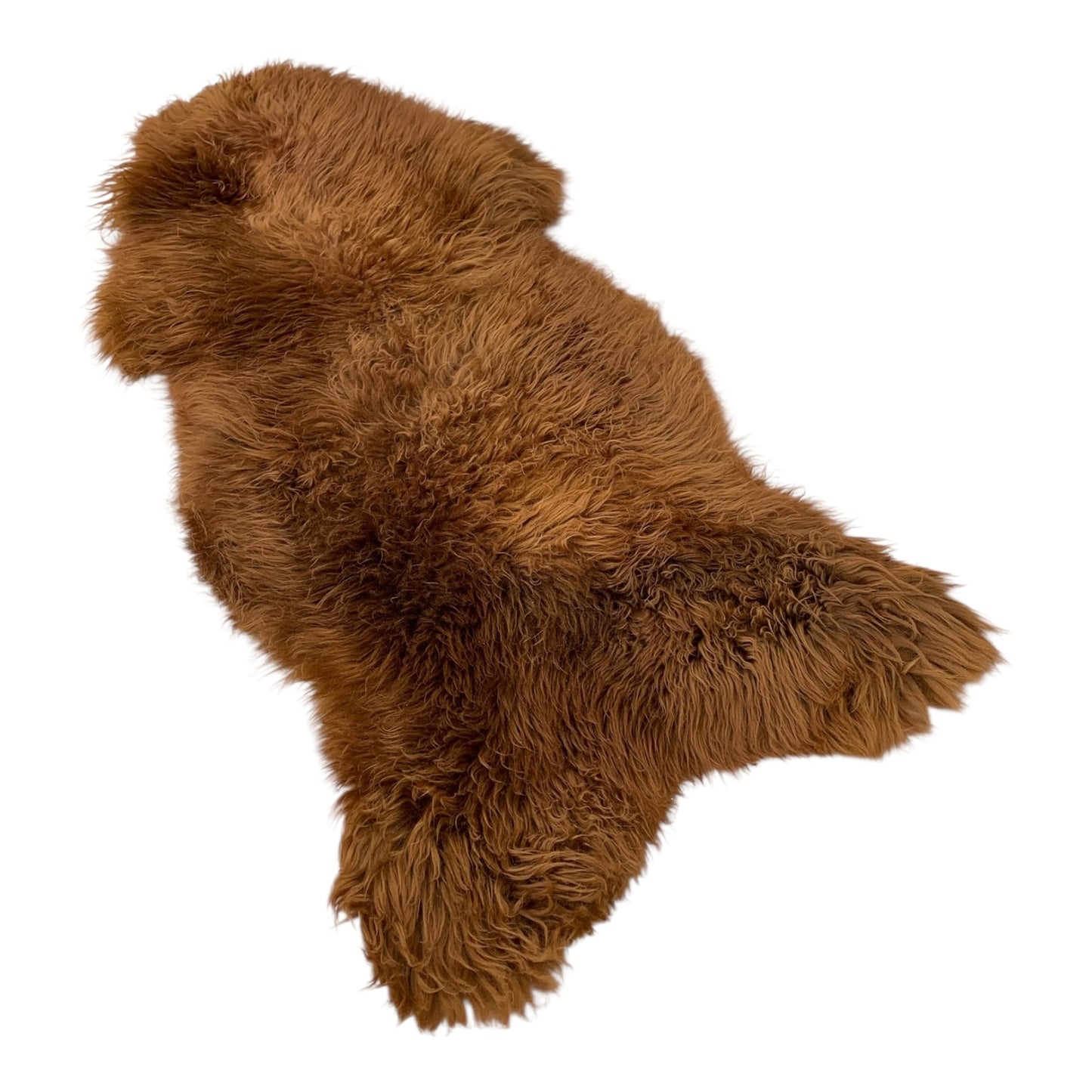TOP Schaffell | 140cm | Echtes Lammfell |Teppich Deko | Ginger / Gold-Braun | Sitzauflage