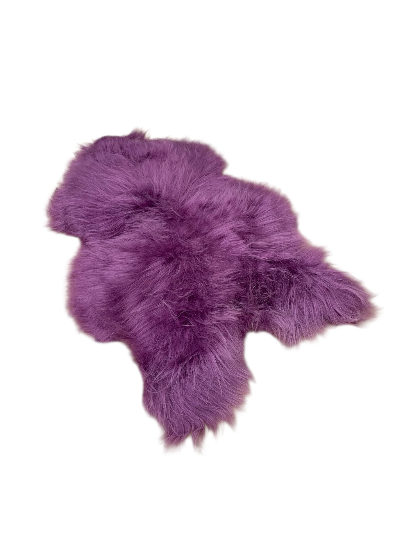 BUNTE Schaffell | Lila | Echtes Lammfell |Teppich Deko | 120cm | Sitzauflage