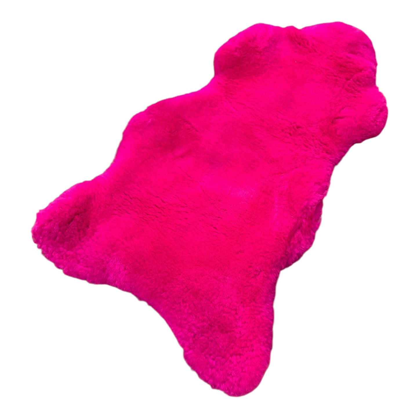 BUNTE Schaffell | Magenta | Echtes Lammfell |Teppich Deko | 120cm | Sitzauflage