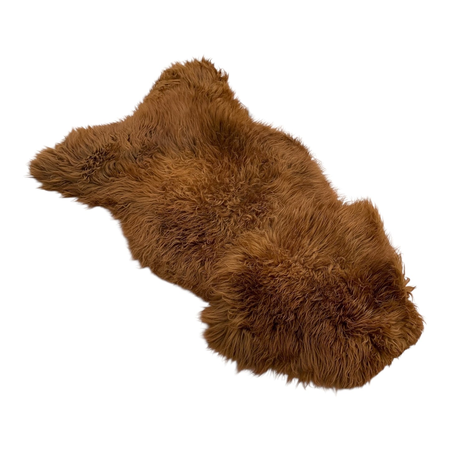 TOP Schaffell | 140cm | Echtes Lammfell |Teppich Deko | Ginger / Gold-Braun | Sitzauflage