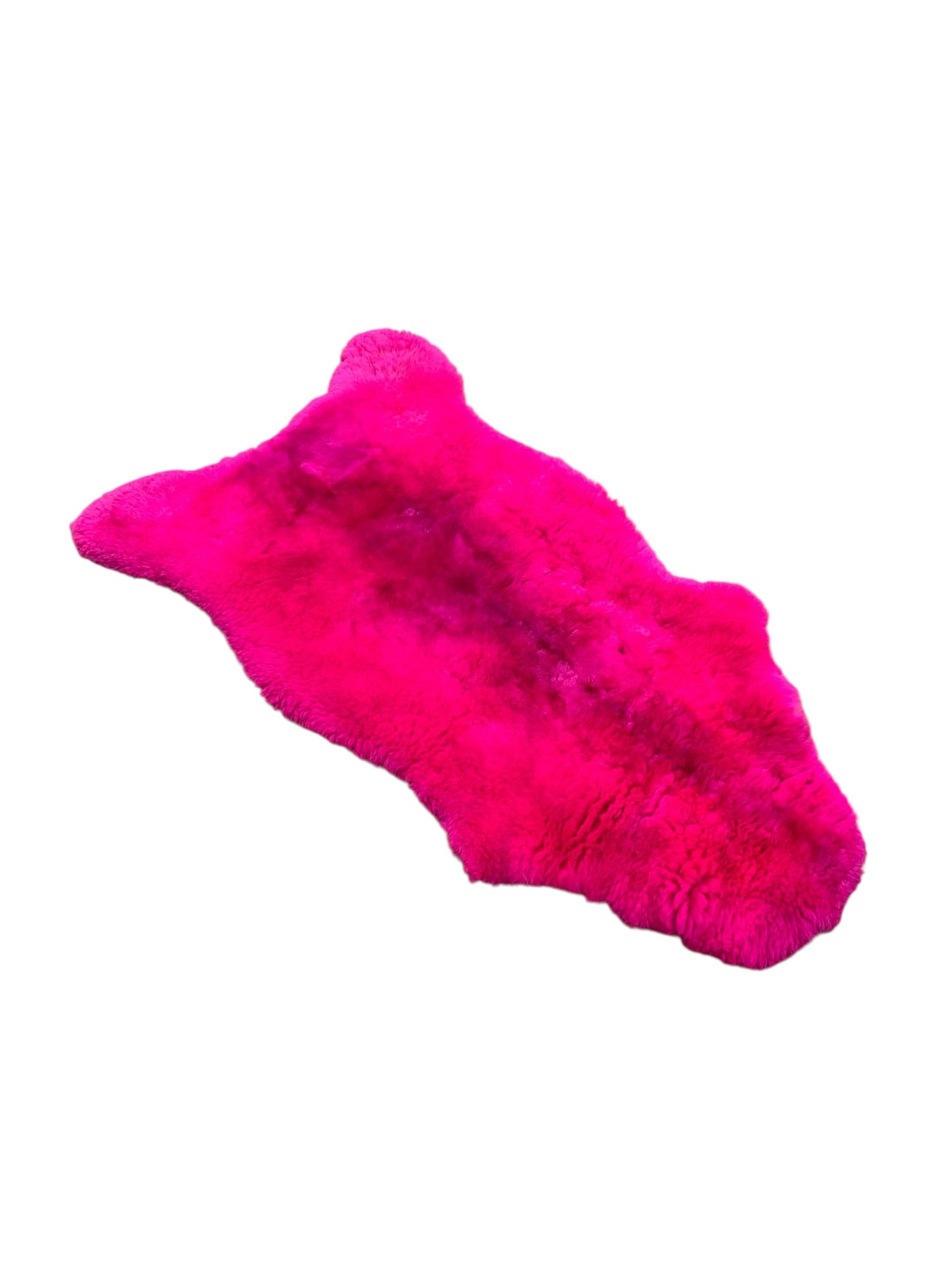 BUNTE Schaffell | Magenta | Echtes Lammfell |Teppich Deko | 120cm | Sitzauflage