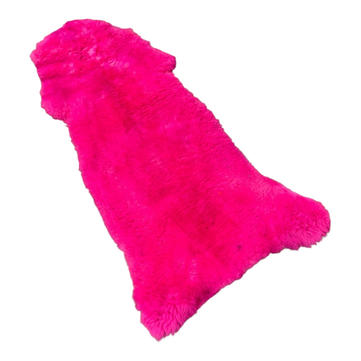 BUNTE Schaffell | Magenta | Echtes Lammfell |Teppich Deko | 120cm | Sitzauflage