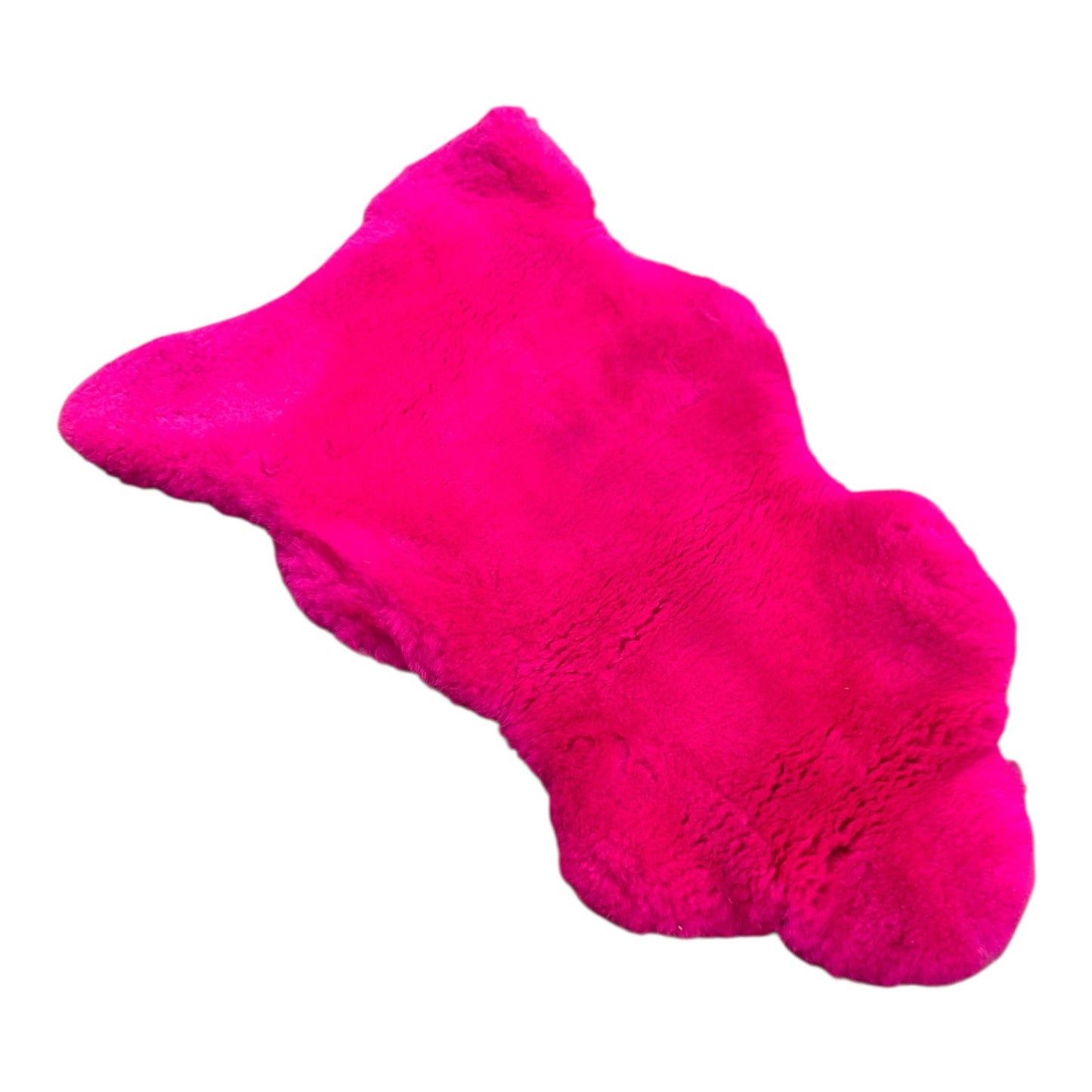 BUNTE Schaffell | Magenta | Echtes Lammfell |Teppich Deko | 120cm | Sitzauflage