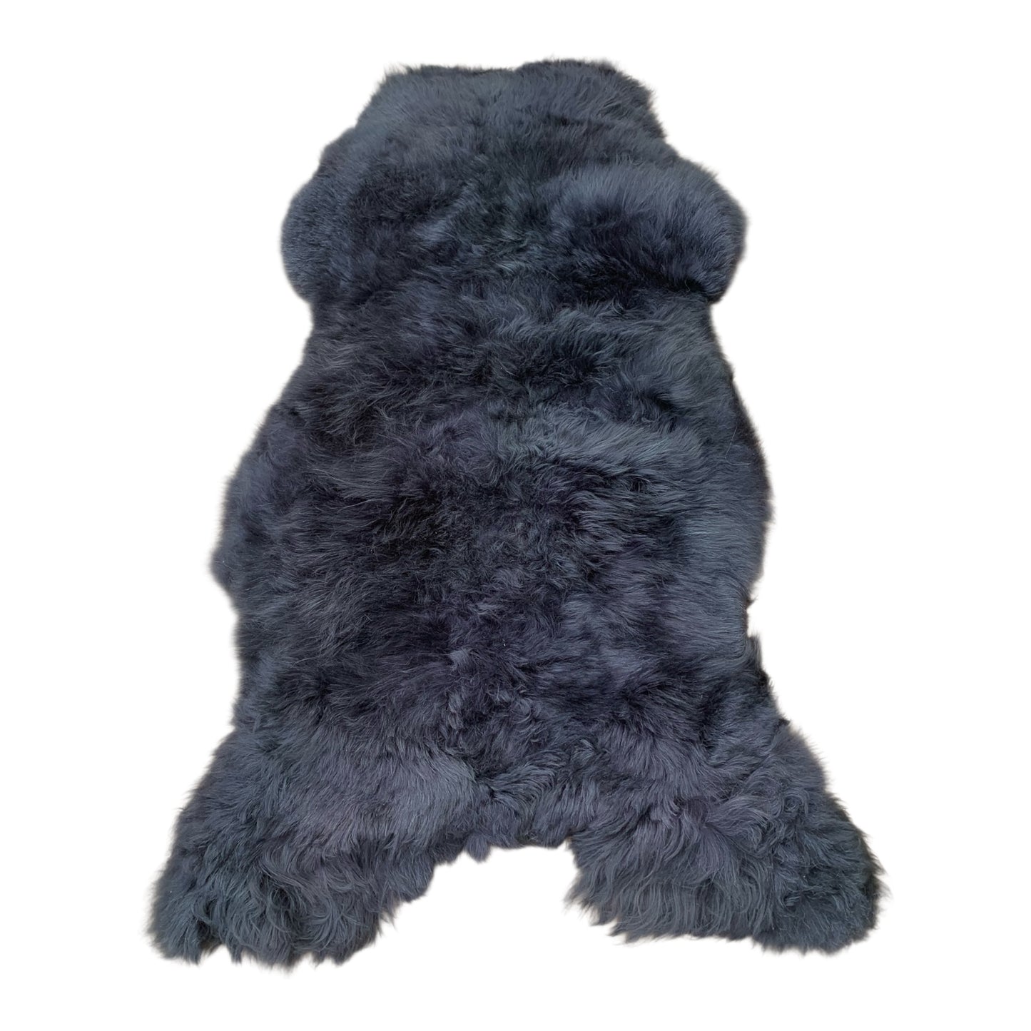 BUNTE Schaffell | Schwarz | Echtes Lammfell |Teppich Deko | 120cm | Sitzauflage