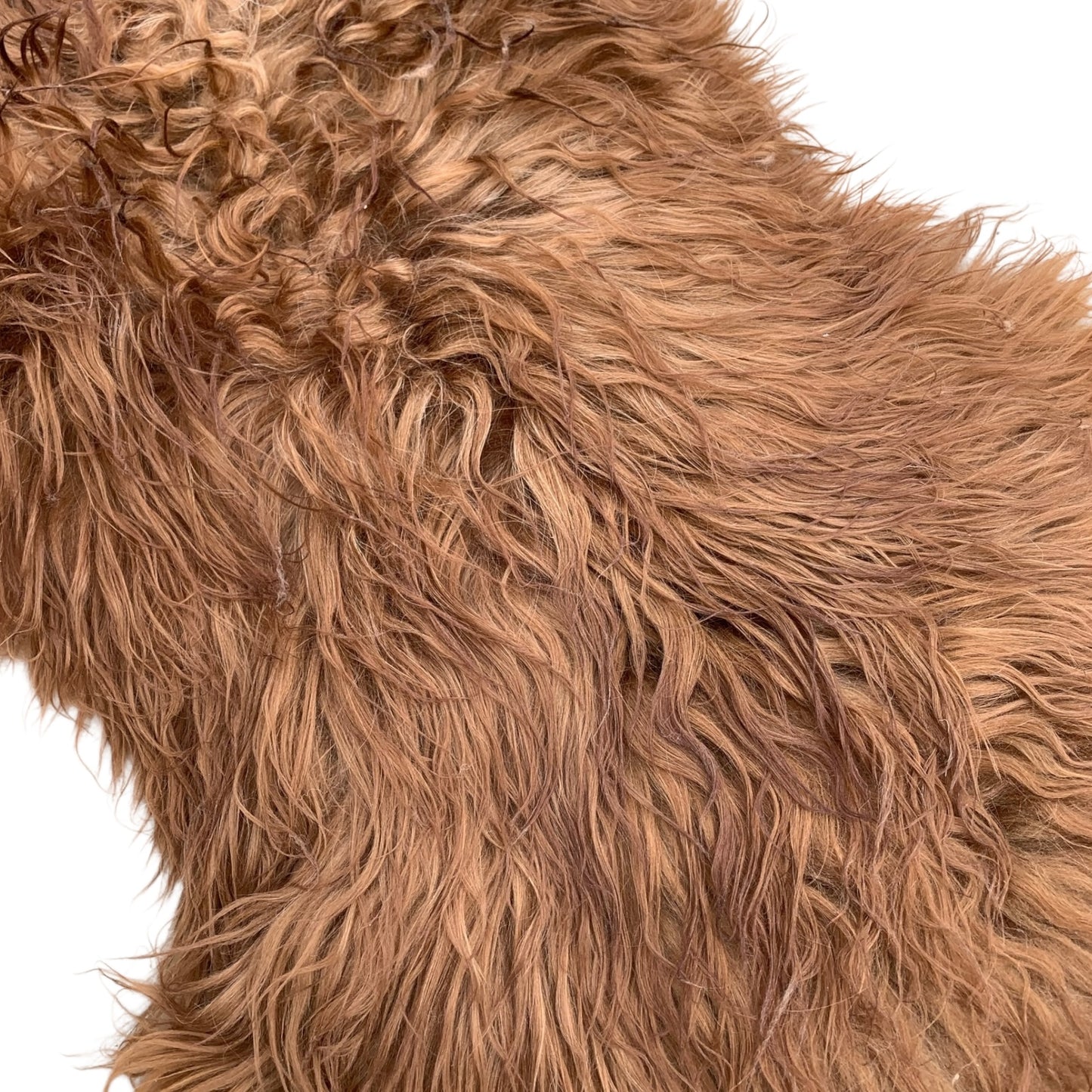 TOP Schaffell | 140cm | Echtes Lammfell |Teppich Deko | Ginger / Gold-Braun | Sitzauflage