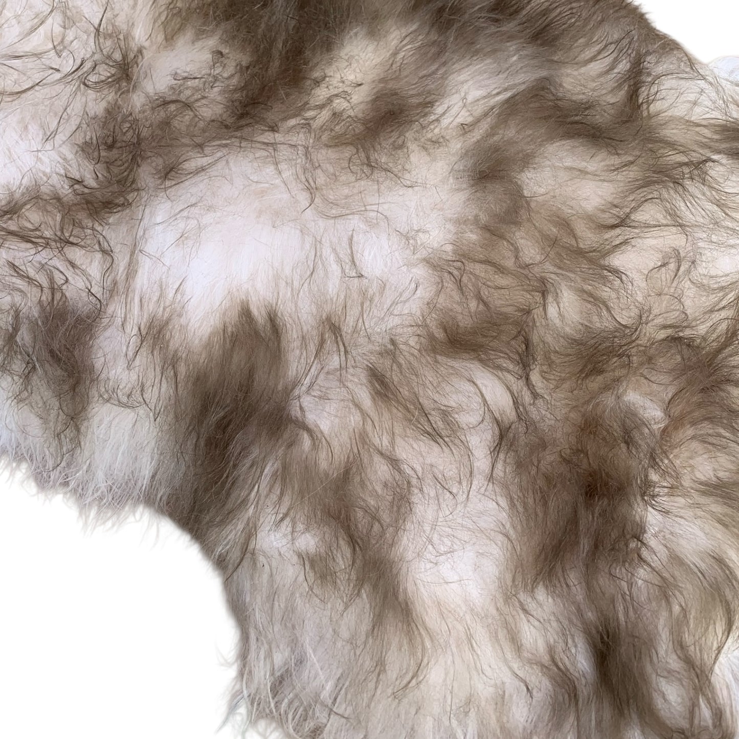 TOP Schaffell | 140cm | Echtes Lammfell |Teppich Deko | Dunkel-Geflammt | Sitzauflage