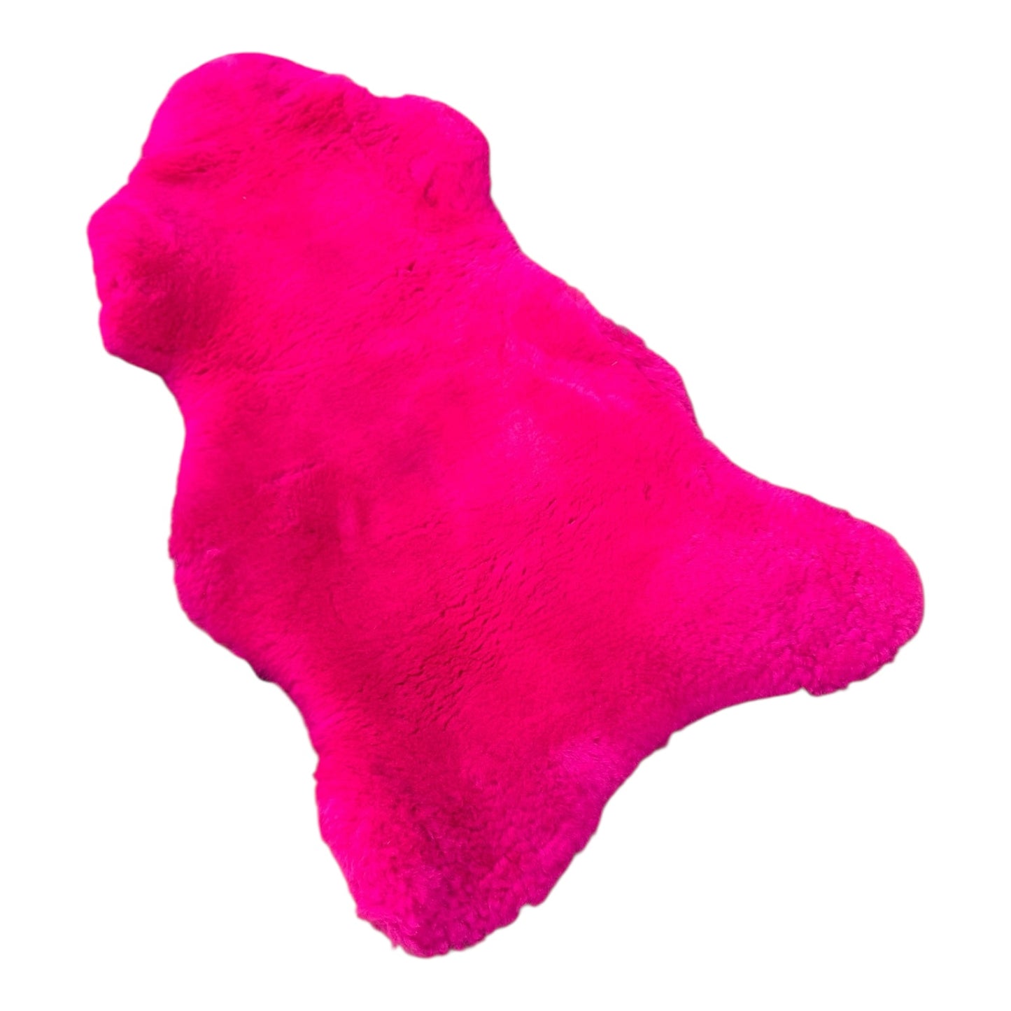 BUNTE Schaffell | Magenta | Echtes Lammfell |Teppich Deko | 120cm | Sitzauflage