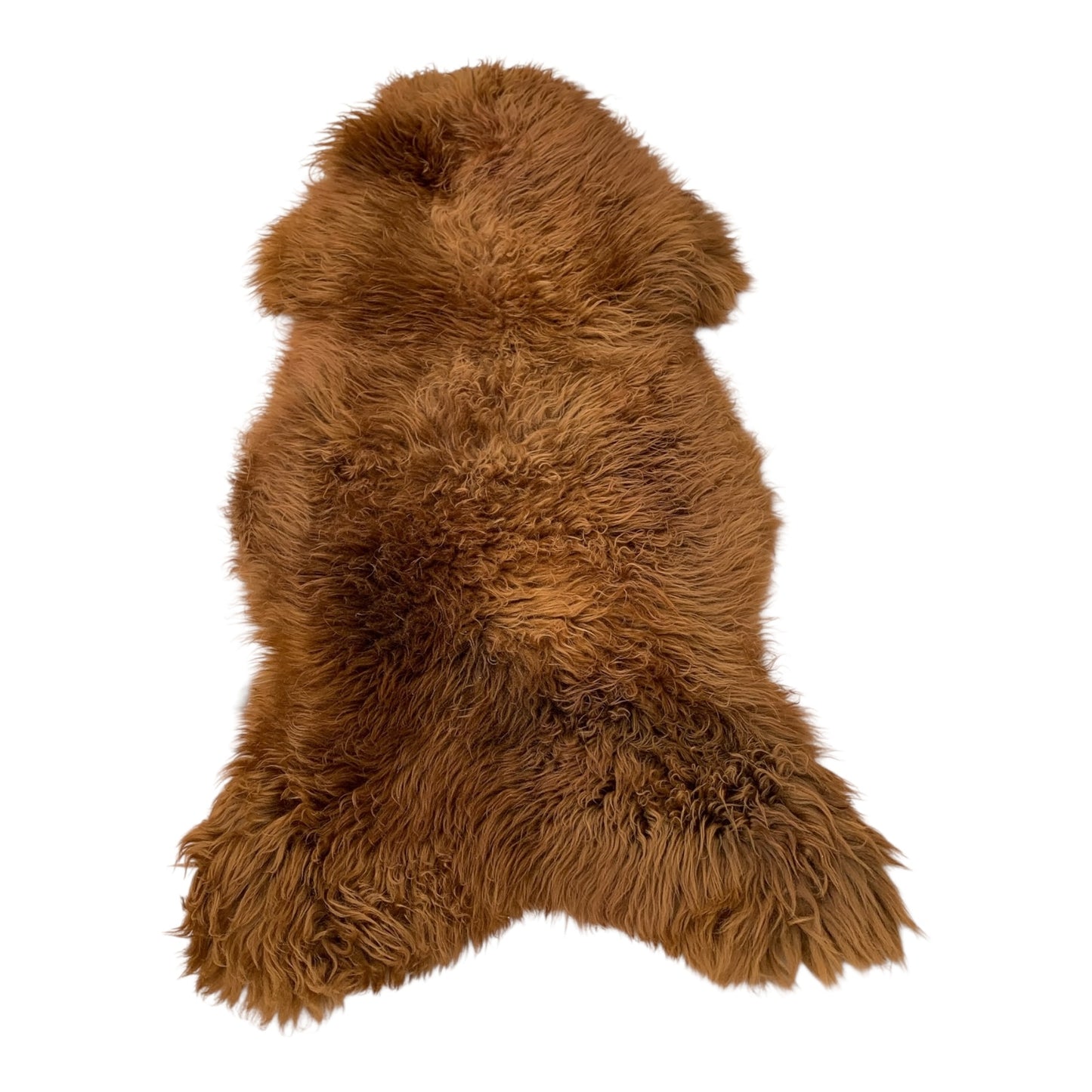 TOP Schaffell | 140cm | Echtes Lammfell |Teppich Deko | Ginger / Gold-Braun | Sitzauflage