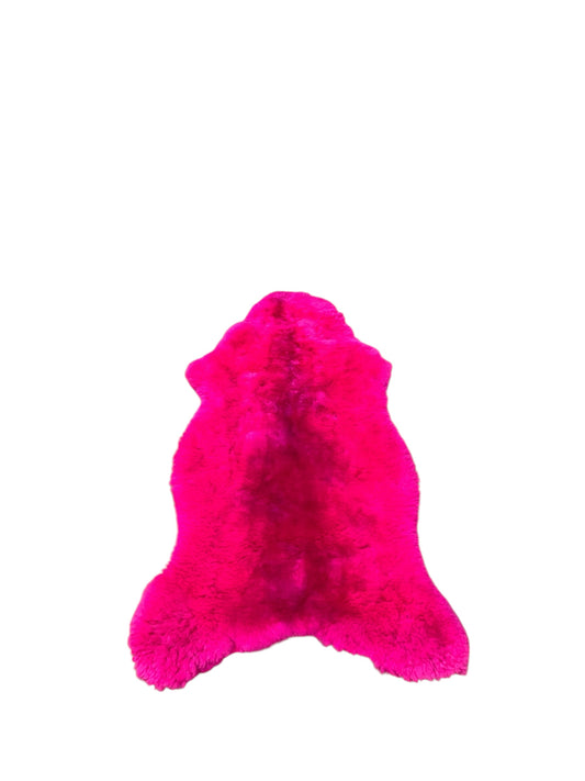 BUNTE Schaffell | Magenta | Echtes Lammfell |Teppich Deko | 120cm | Sitzauflage