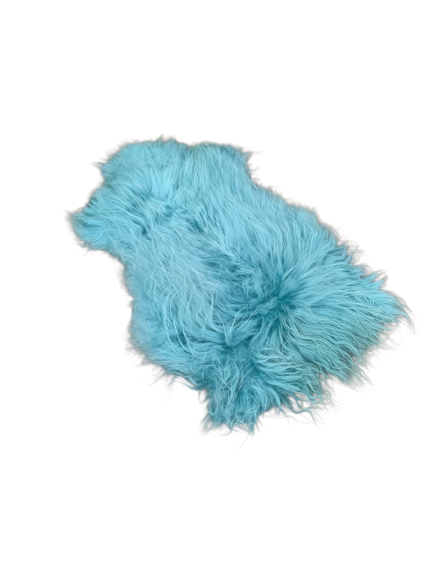 BUNTE Schaffell | Türkis | Echtes Lammfell |Teppich Deko | 120cm | Sitzauflage