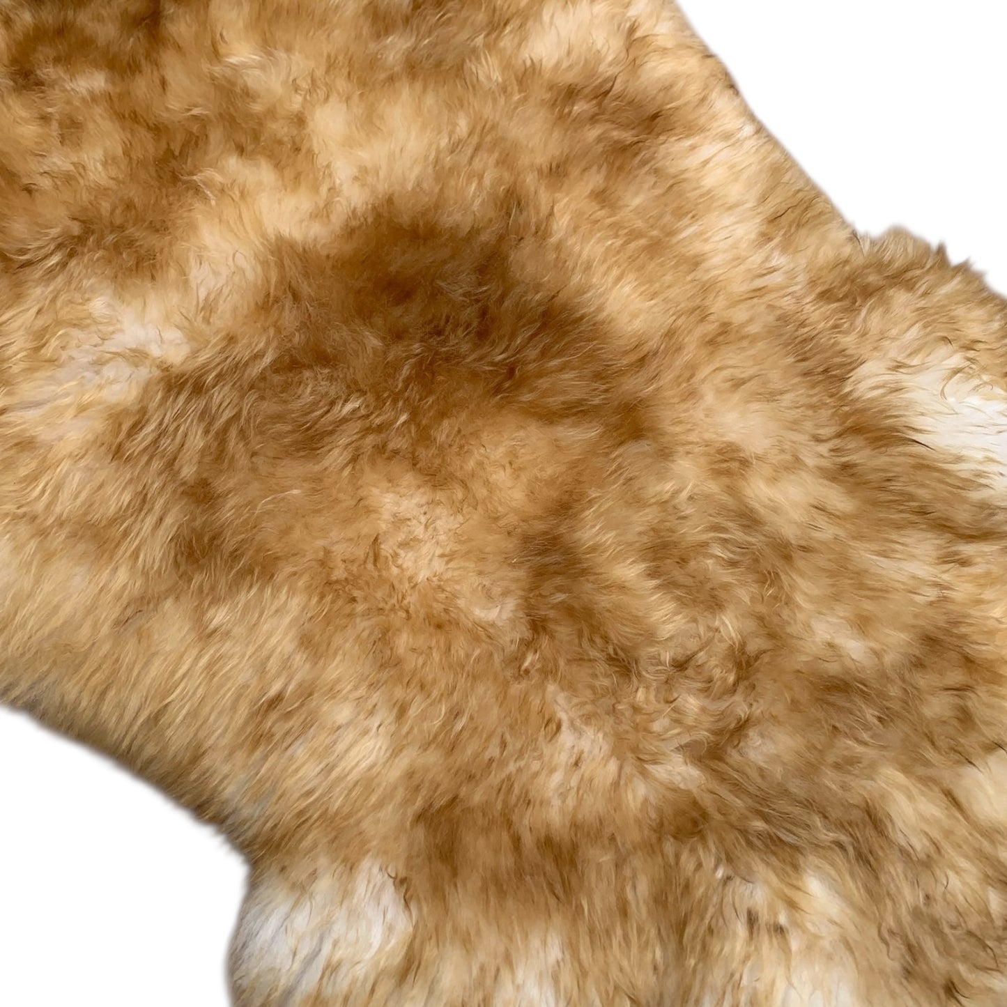 TOP Schaffell | 140cm | Echtes Lammfell |Teppich Deko | Braun-Geflammt | Sitzauflage