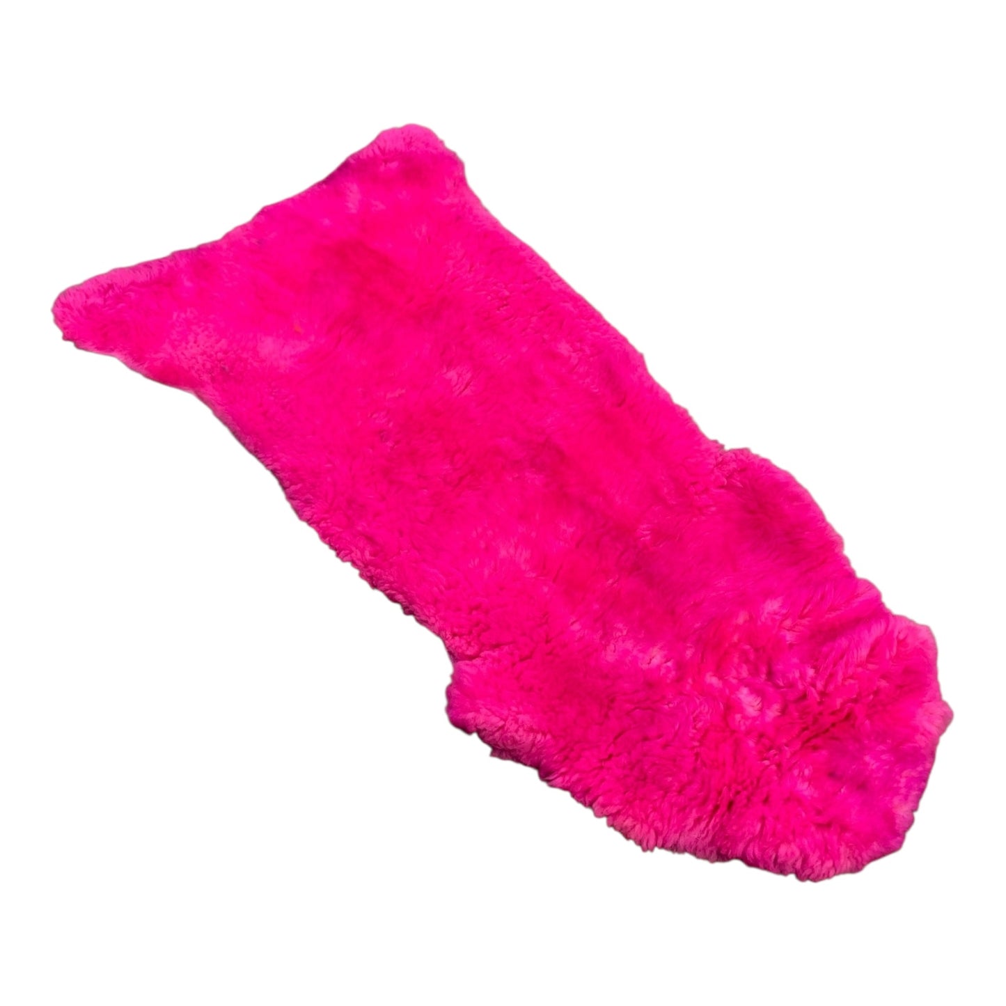 BUNTE Schaffell | Magenta | Echtes Lammfell |Teppich Deko | 120cm | Sitzauflage