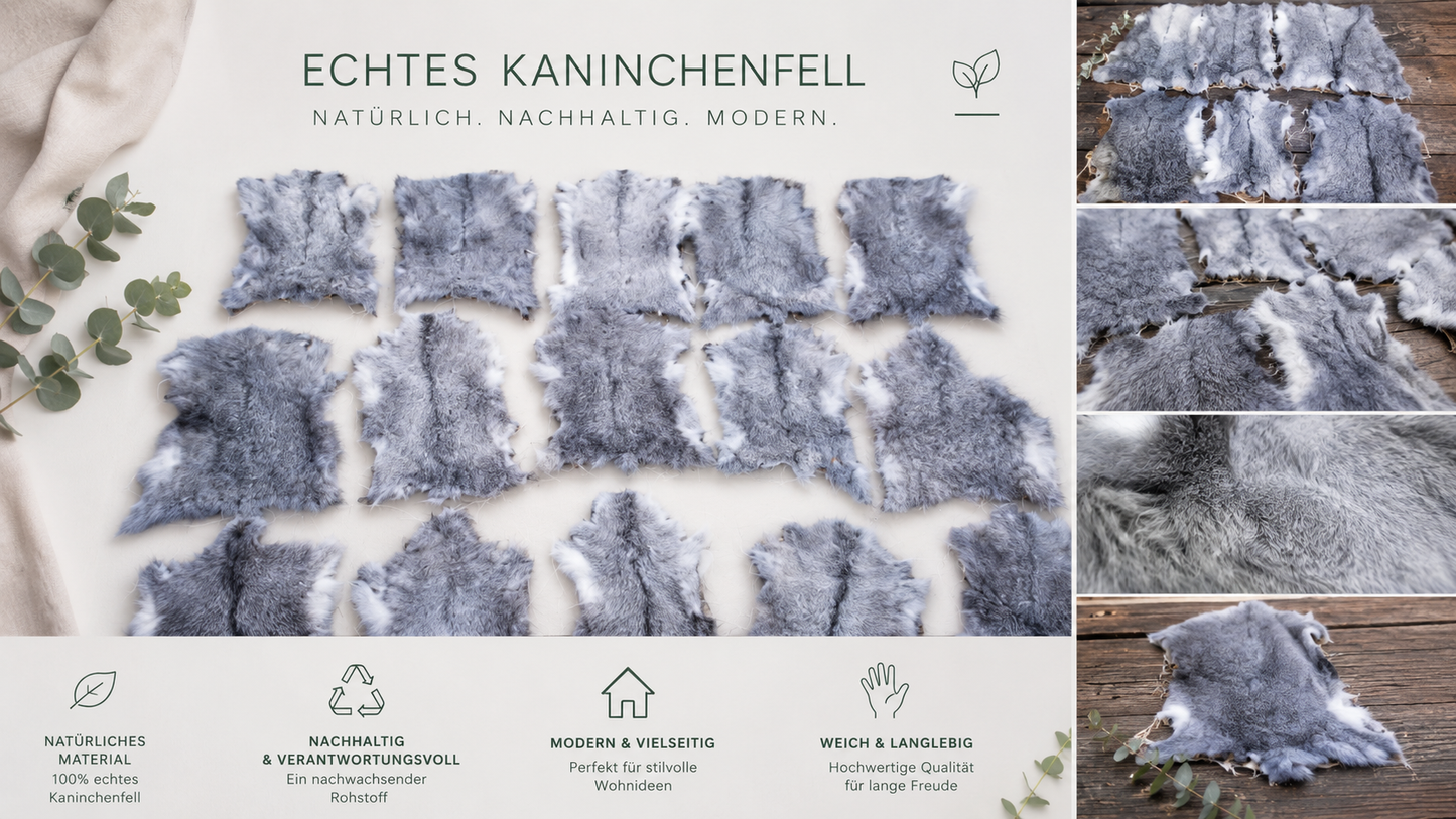 Premium Ziegenfell & Zickelfell NATUR – Nachhaltig, weich & modern in Grau