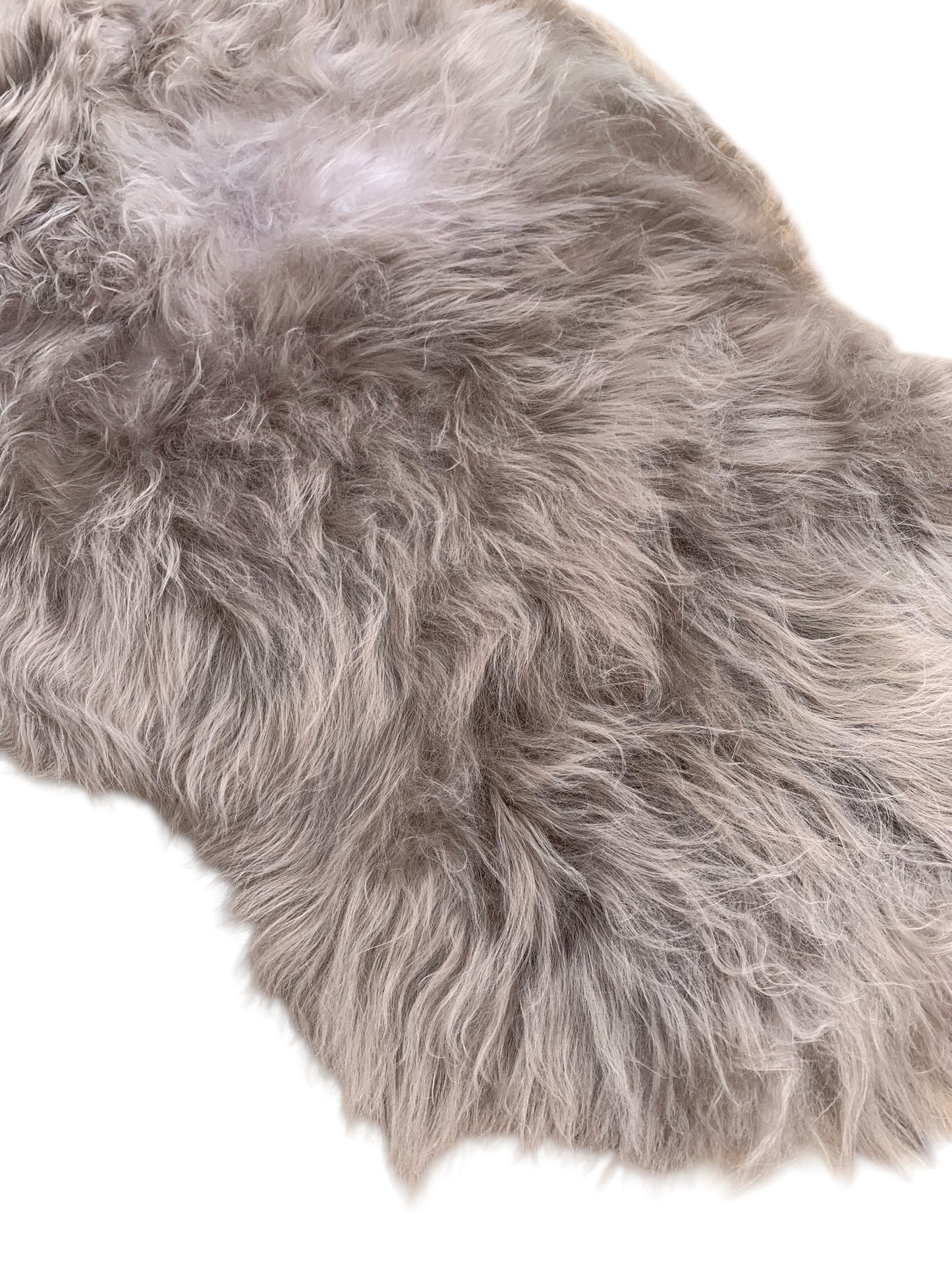 TOP Schaffell | 140cm | Echtes Lammfell |Teppich Deko | Grau | Sitzauflage