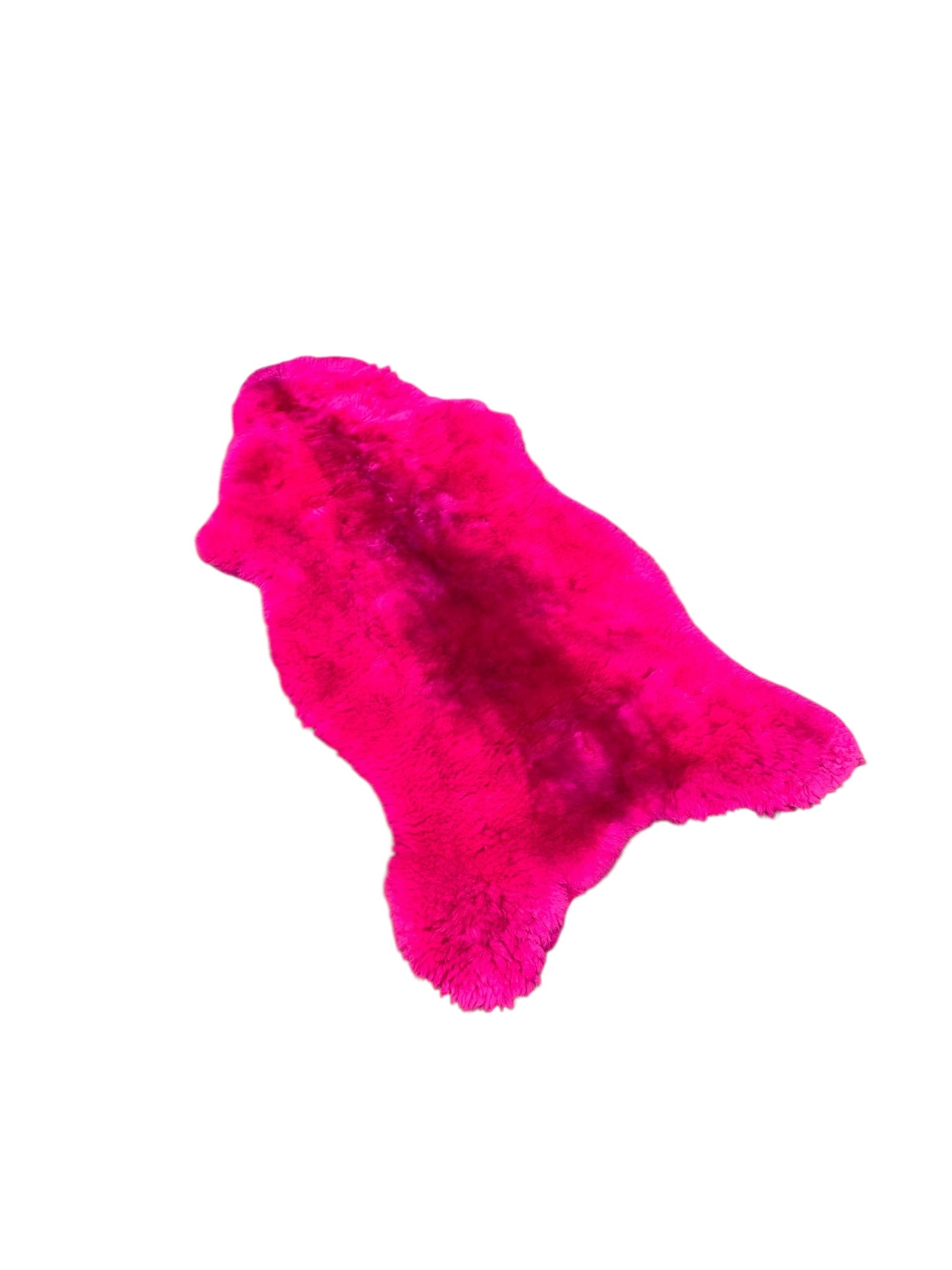 BUNTE Schaffell | Magenta | Echtes Lammfell |Teppich Deko | 120cm | Sitzauflage