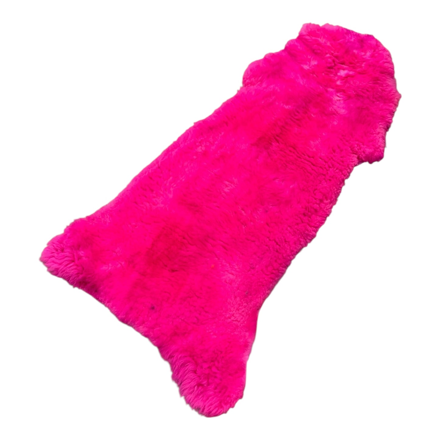 BUNTE Schaffell | Magenta | Echtes Lammfell |Teppich Deko | 120cm | Sitzauflage