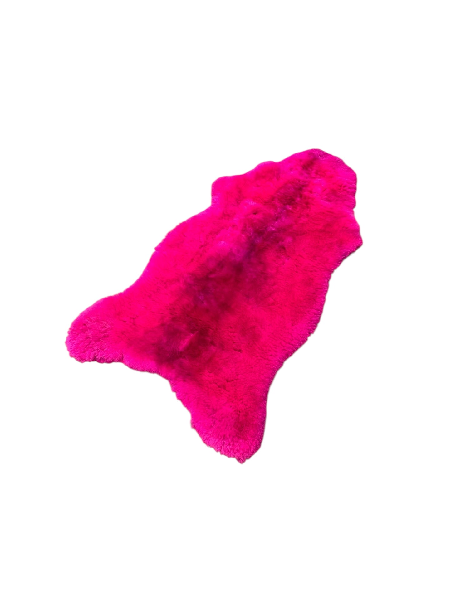 BUNTE Schaffell | Magenta | Echtes Lammfell |Teppich Deko | 120cm | Sitzauflage