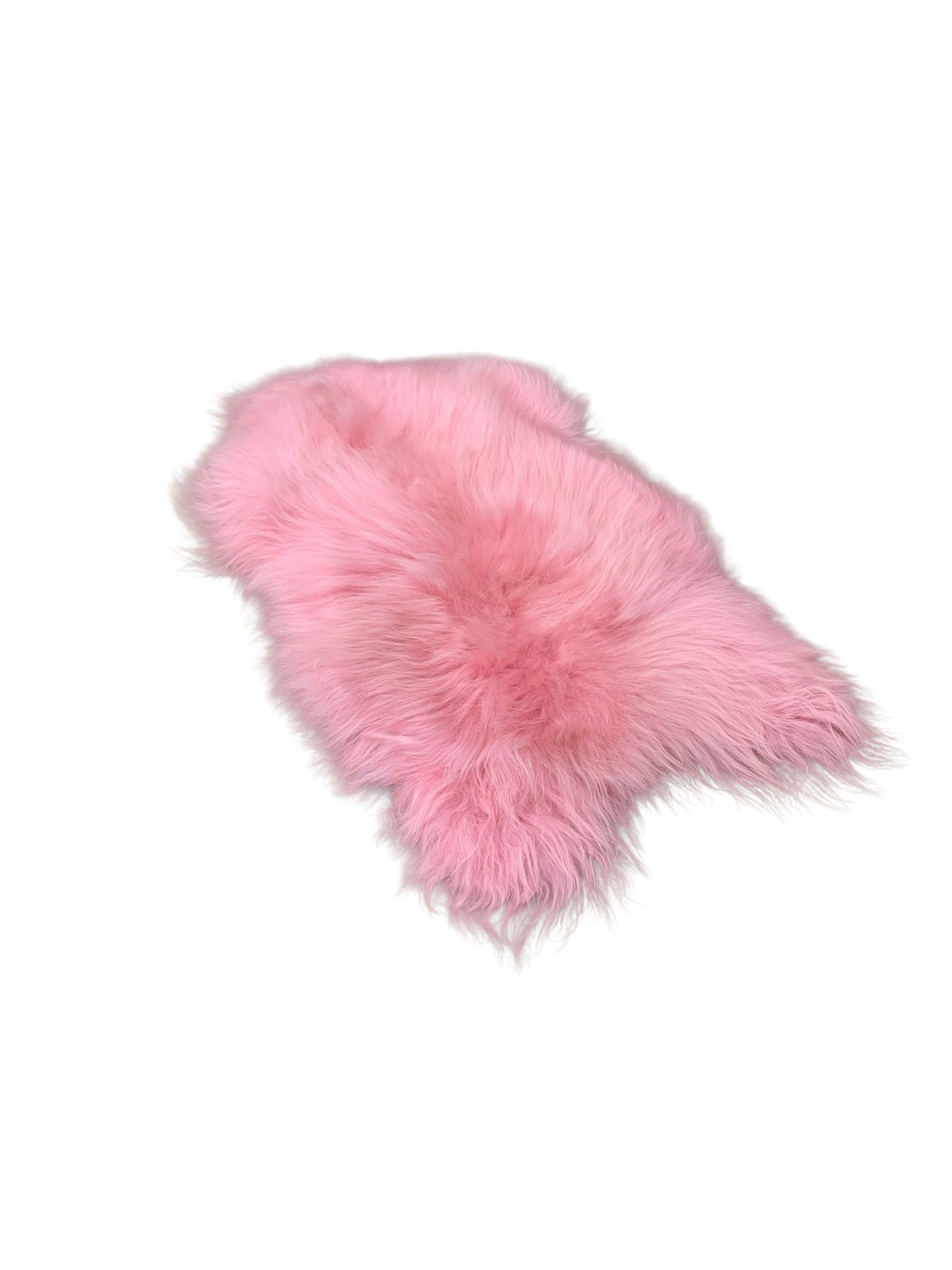 BUNTE Schaffell | Rosa | Echtes Lammfell |Teppich Deko | 120cm | Sitzauflage