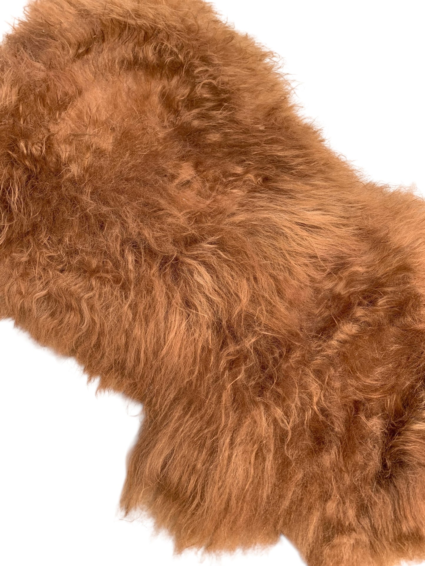 TOP Schaffell | 140cm | Echtes Lammfell |Teppich Deko | Ginger / Gold-Braun | Sitzauflage