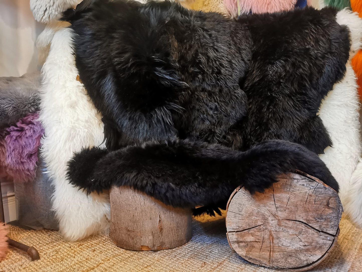 Schwarze Premium Schaffelle