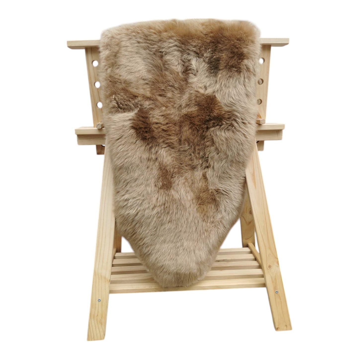 TOP Schaffell | 140cm | Echtes Lammfell |Teppich Deko | Beige | Sitzauflage