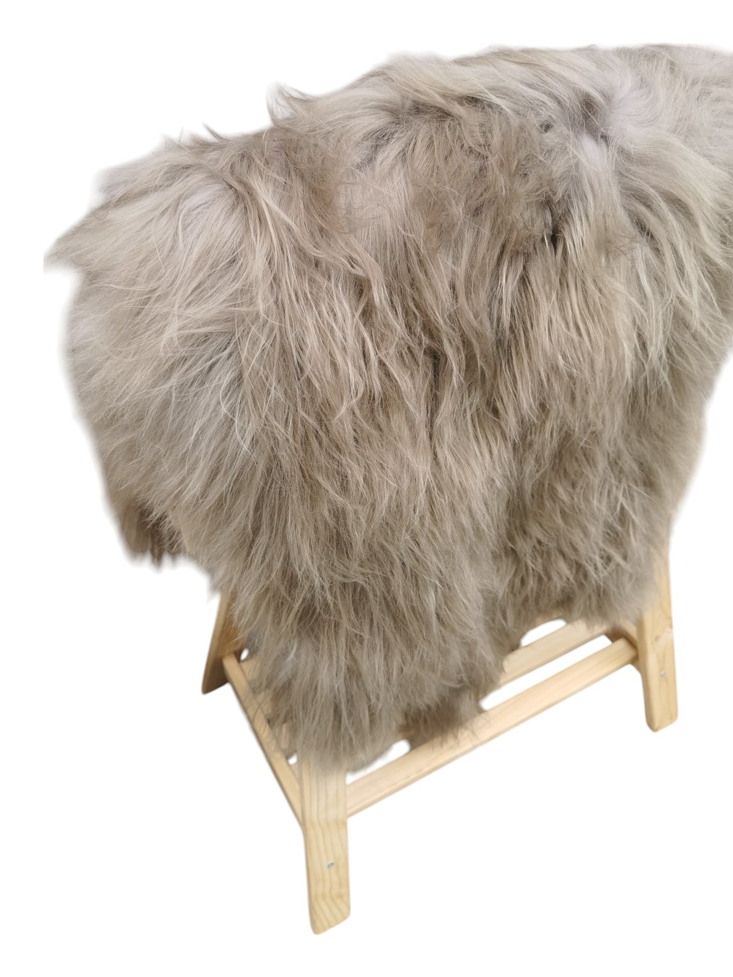 TOP Schaffell | 140cm | Echtes Lammfell |Teppich Deko | Taupe | Sitzauflage
