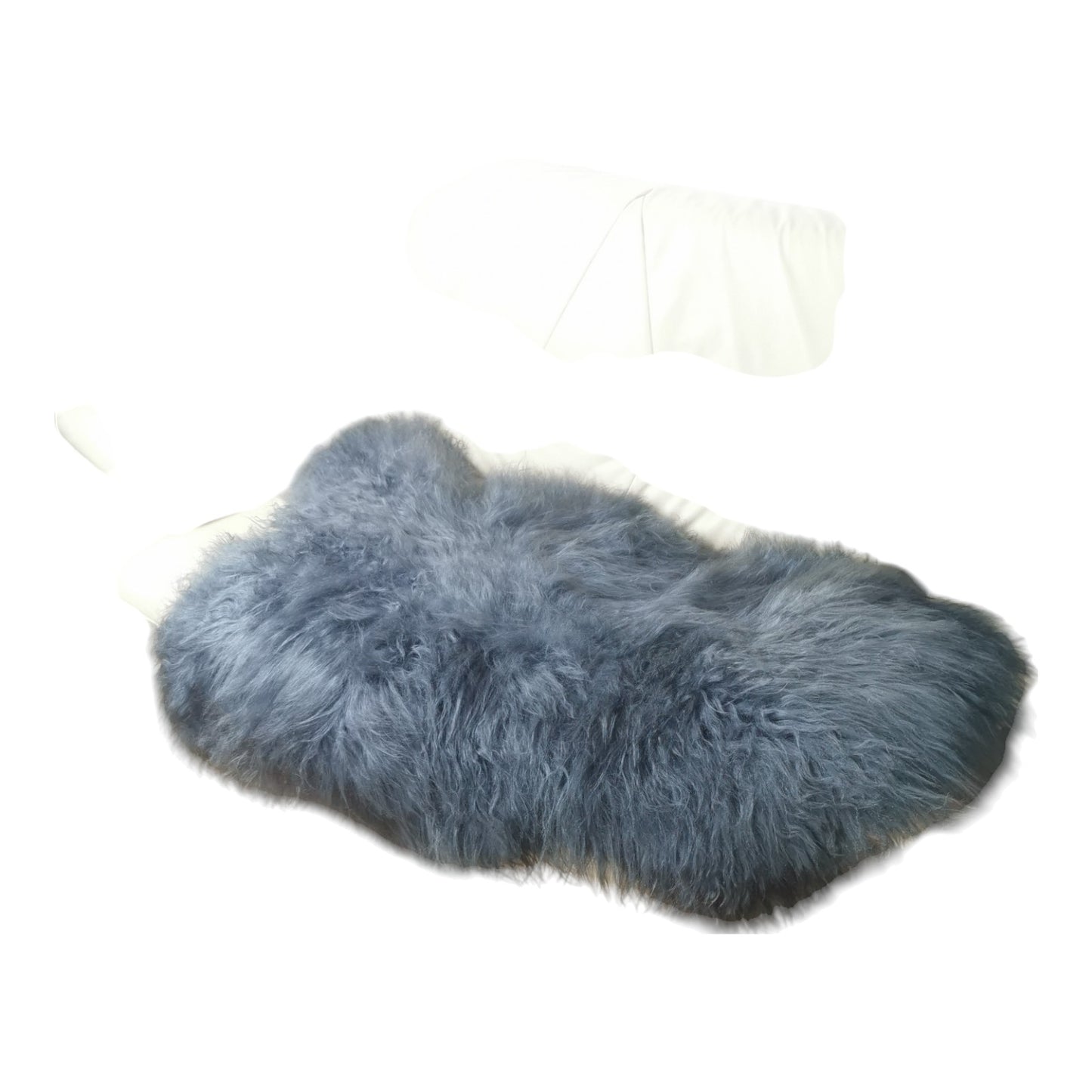 TOP Schaffell | 140cm | Echtes Lammfell |Teppich Deko | Grau | Sitzauflage