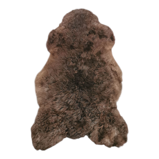 TOP Schaffell | 140cm | Echtes Lammfell |Teppich Deko | Natur-Braun | Sitzauflage