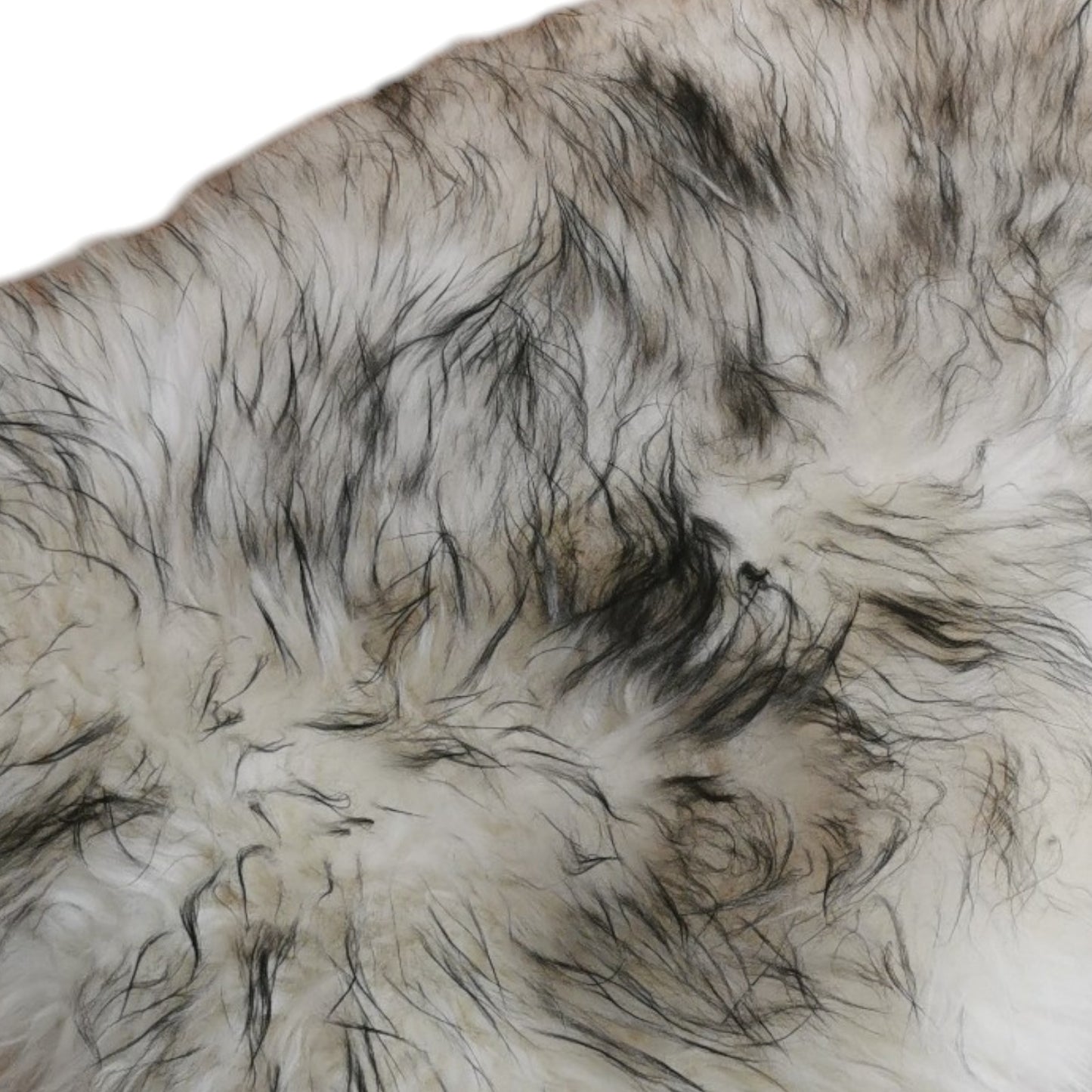 TOP Schaffell | 140cm | Echtes Lammfell |Teppich Deko | Dunkel-Geflammt | Sitzauflage