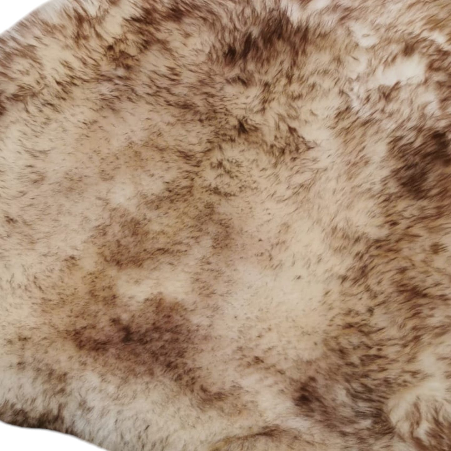 TOP Schaffell | 140cm | Echtes Lammfell |Teppich Deko | Braun-Geflammt | Sitzauflage