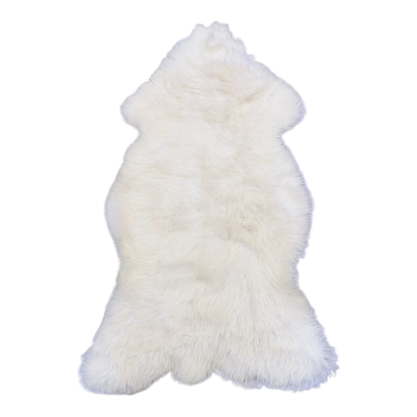 100-150cm Echte Schaffell, Bio Lammfell, Große Felle Natur-Weiß, Neu, Natürlich