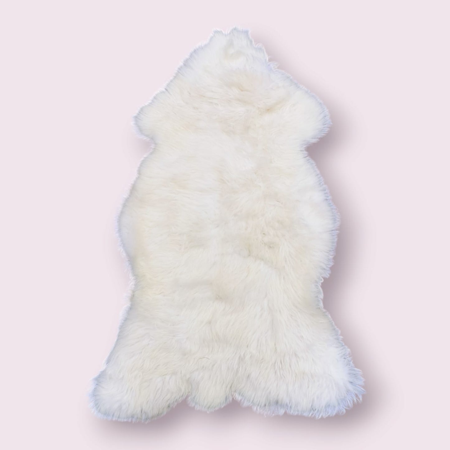 100-110cm Große Schaffelle, Bio Lammfell, Echt Fell, Natur-Weiß, Neu Schafsfell