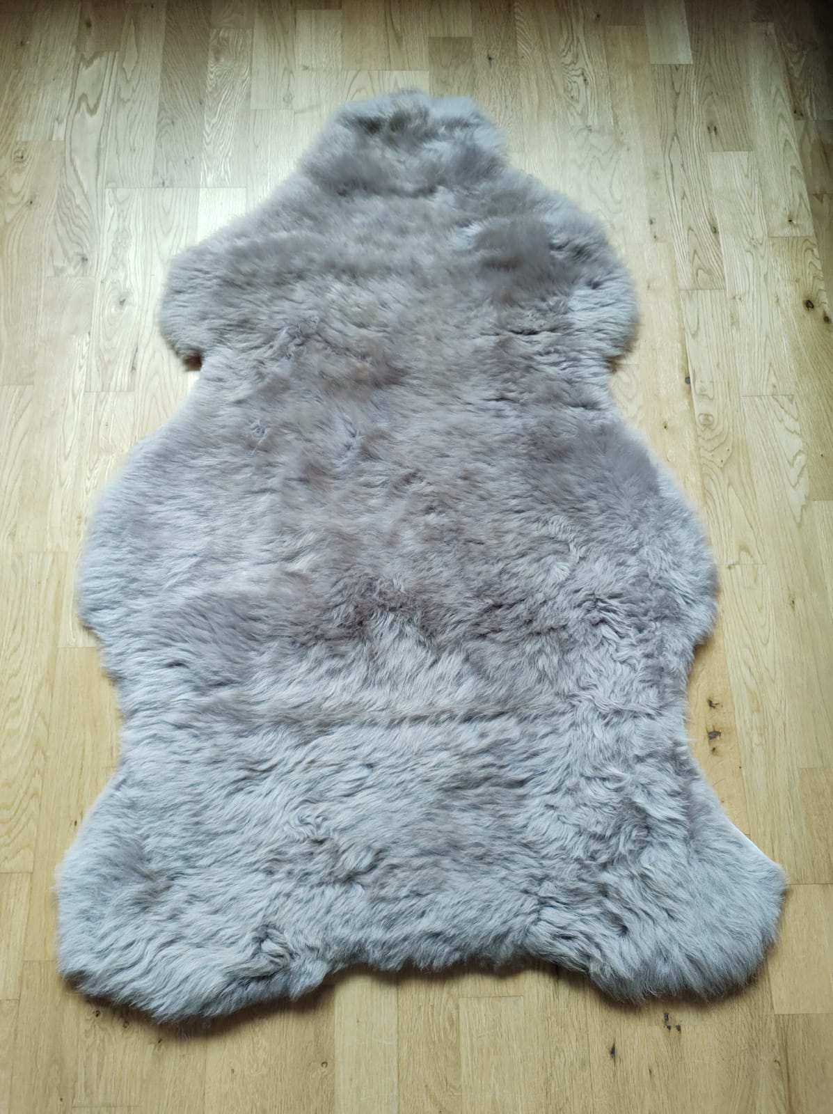 XXL Merino Premium Felle in Grau dichter Wolle