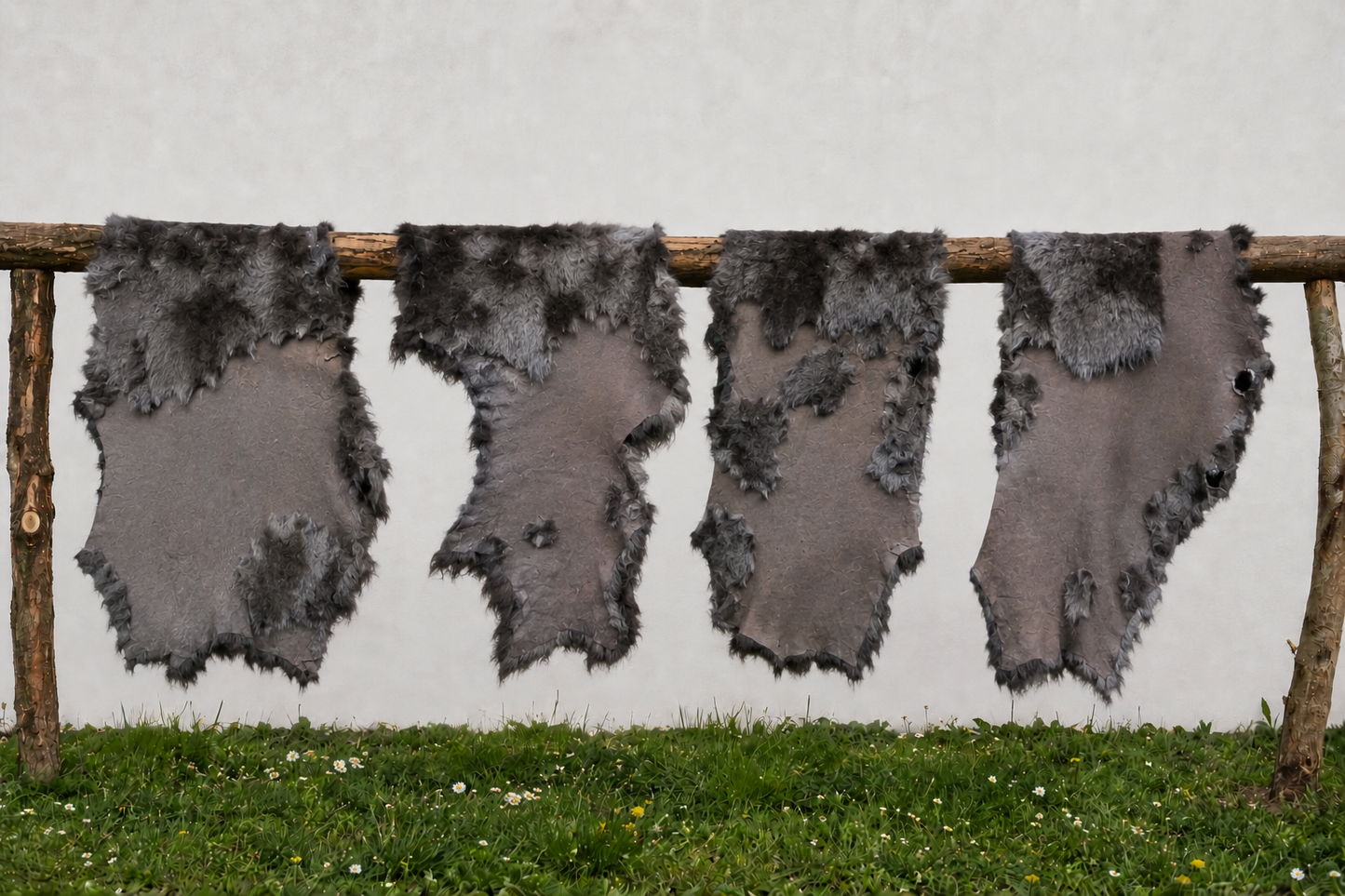 Echtes Schaffell Double Face nachhaltig gegerbt – Lammfell 2. Wahl zum Nähen, Basteln & DIY – Braun, Dunkelbraun, Hellbraun, Grau