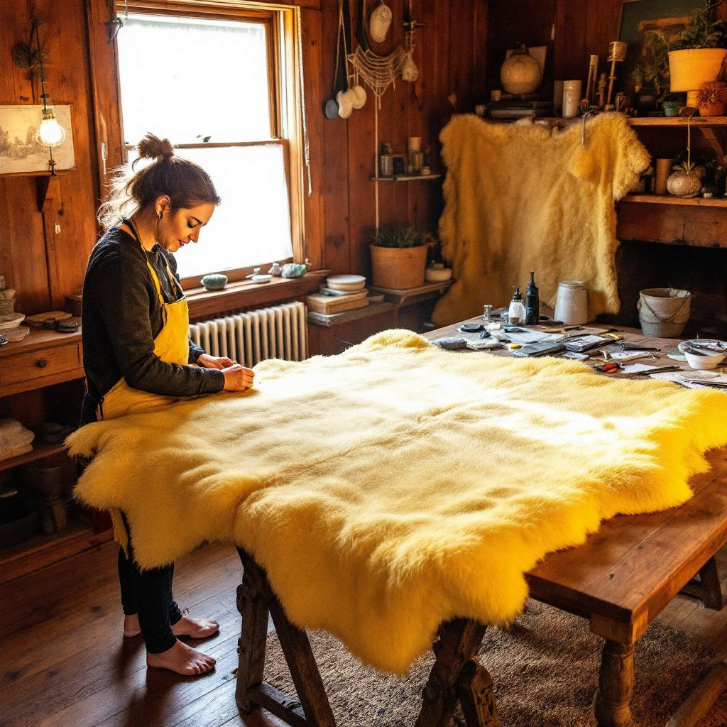 Eco Lambskin | Genuine Sheepskin | Medical-Graded Merino Natural Fur | Yoga Mat | Baby