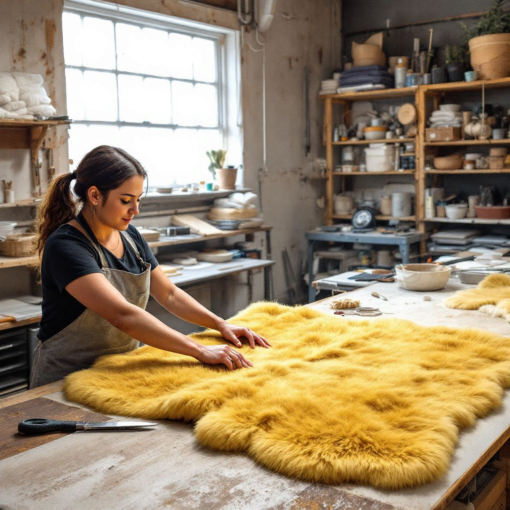 Eco Lambskin | Genuine Sheepskin | Medical-Graded Merino Natural Fur | Yoga Mat | Baby