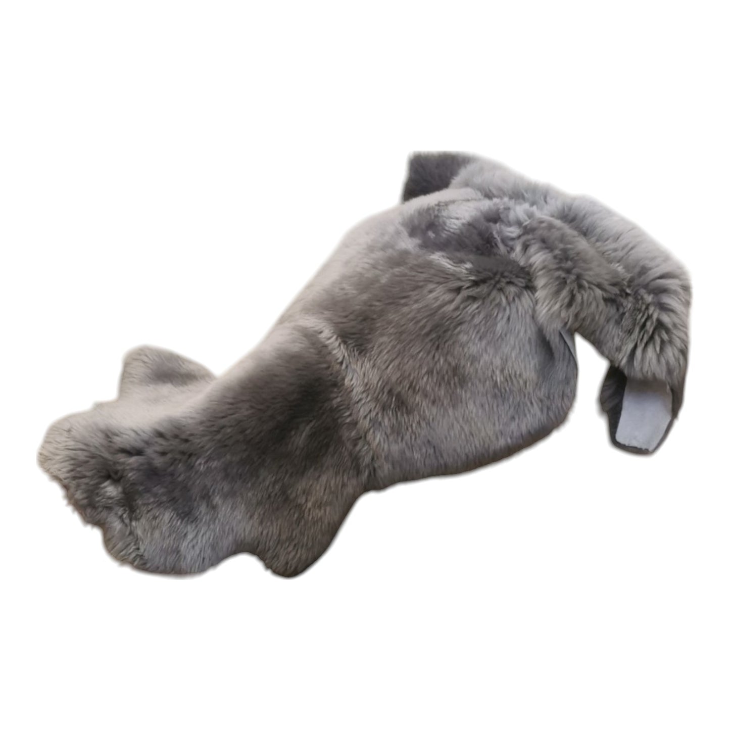 TOP Schaffell | 140cm | Echtes Lammfell |Teppich Deko | Grau | Sitzauflage
