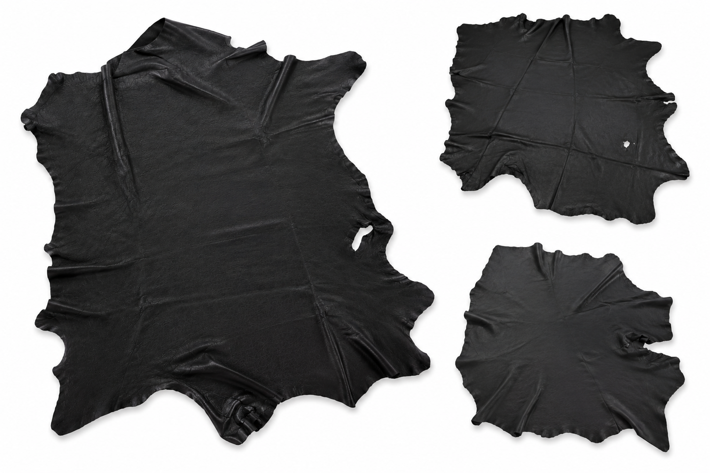 Schwarzes Schafnappaleder – ca. 0,9 mm | weich, flexibel & robust | 2. Sortierung